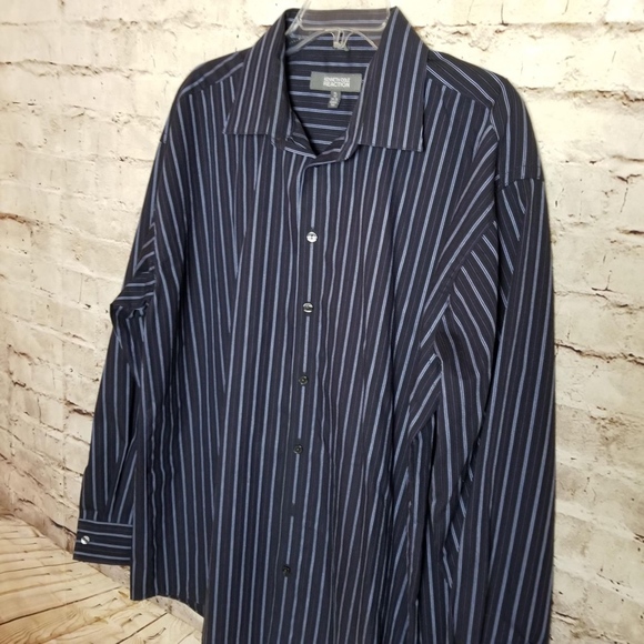 Kenneth Cole Reaction Striped Dress Shirt - Picture 3 of 8